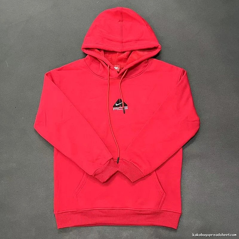 Nike Red Zip Hoodie Training Look Swoosh