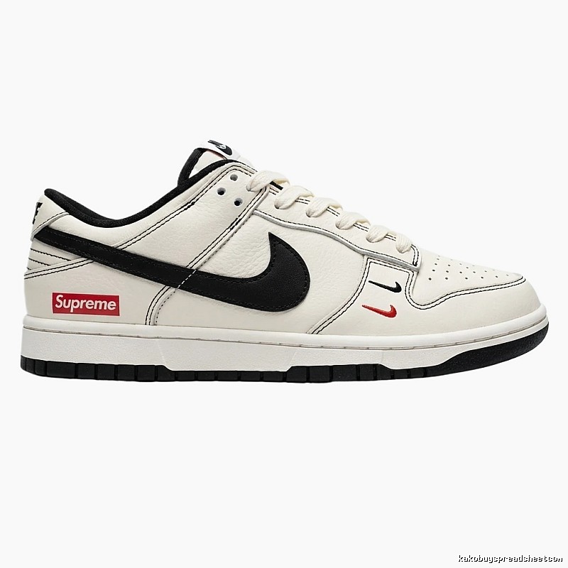 Nike Supreme Black and White Minimalist Style Sneakers