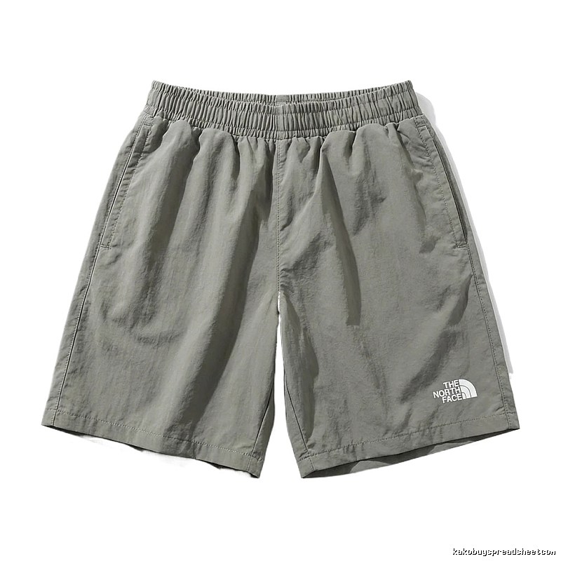North Face casual style gray-green shorts