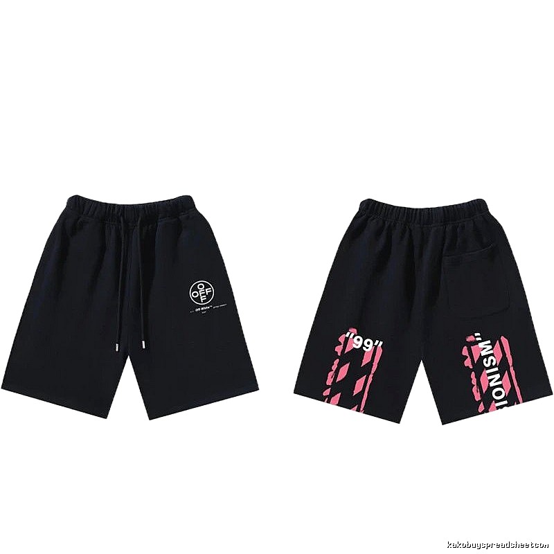 Off-White 018 Style Cool Black Shorts