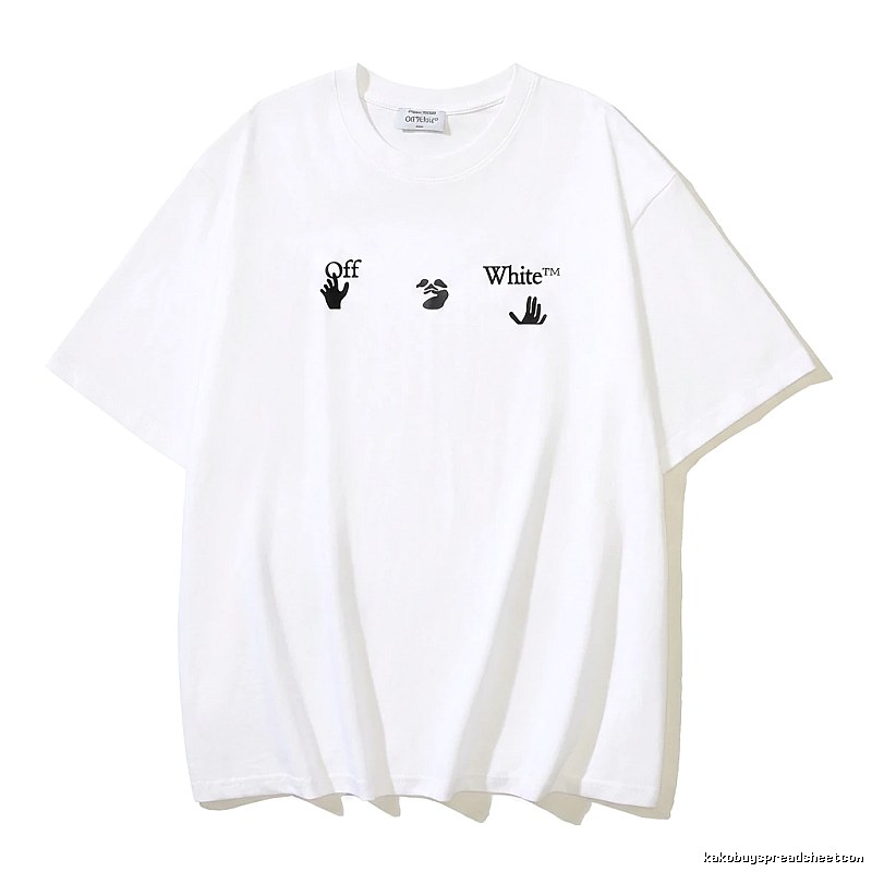 Off-White Gesture Style White T-shirt