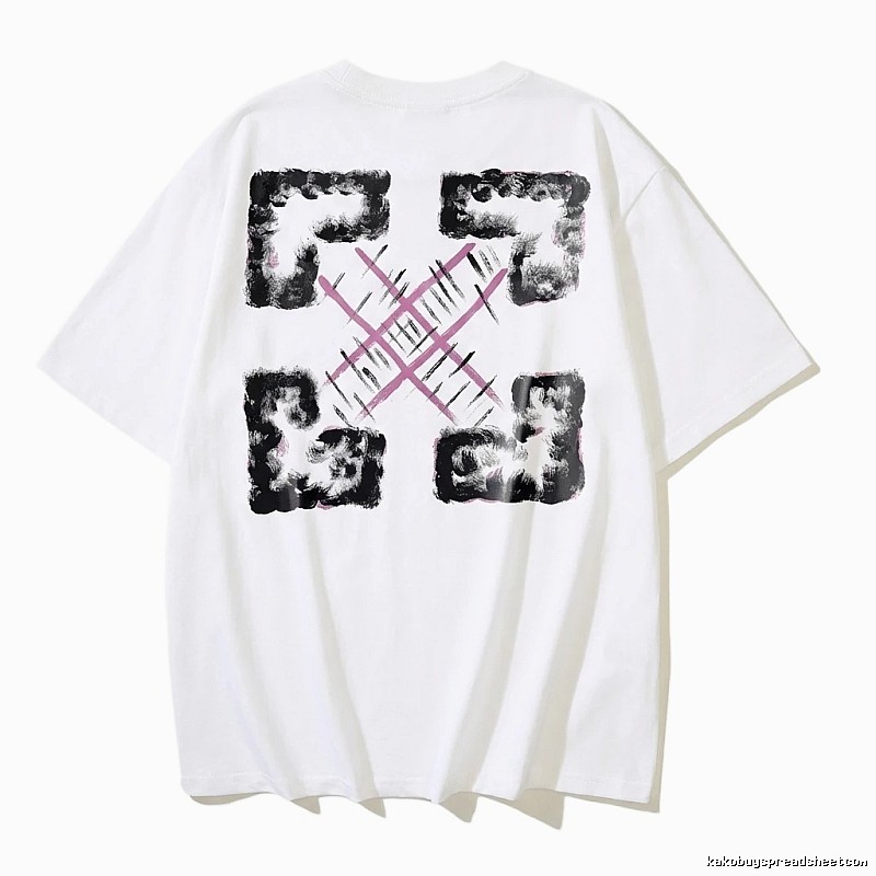 Off-White Graffiti Style White T-shirt