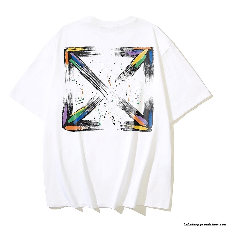 Off-White Graffiti Style White T-shirt