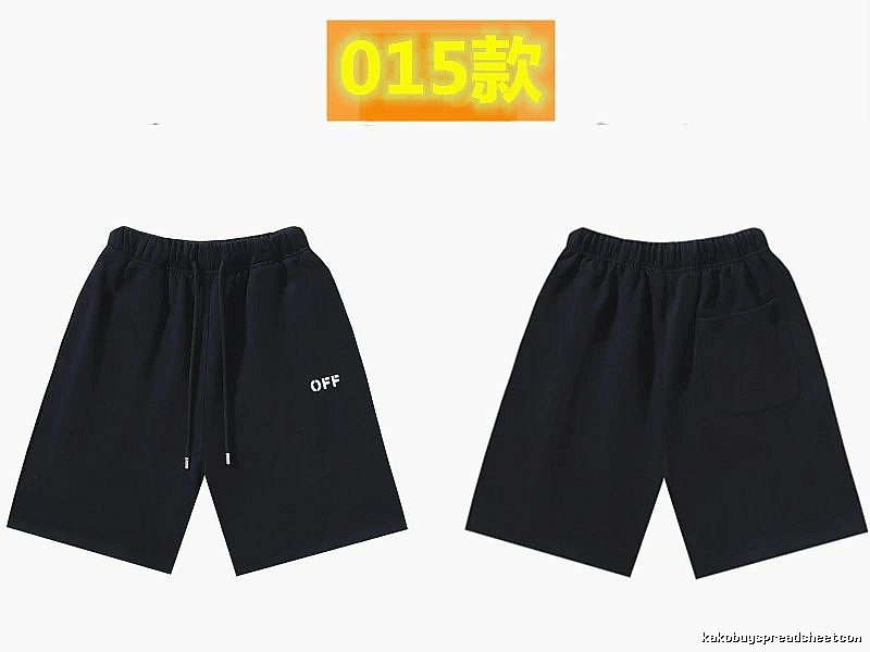 Off-White minimalist-style black shorts