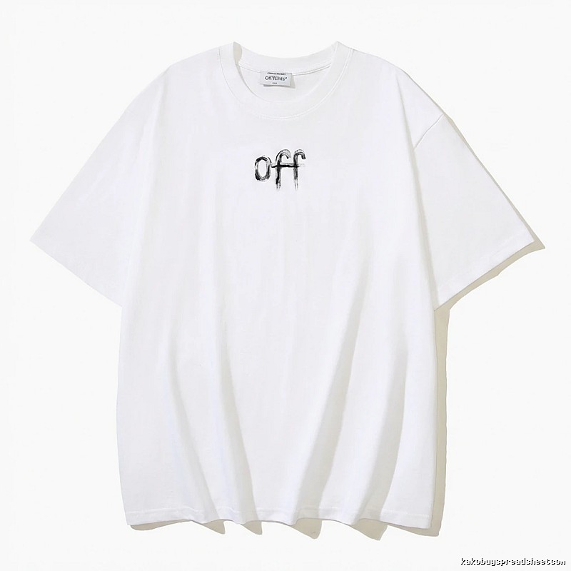 Off-White minimalist style white T-shirt