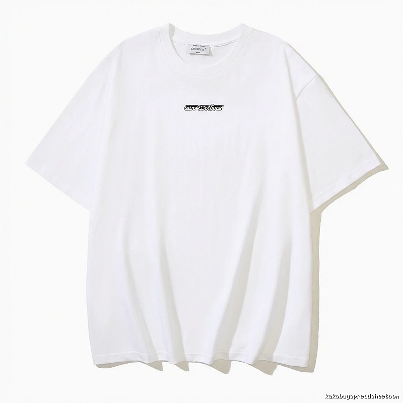 Off-White minimalist style white T-shirt