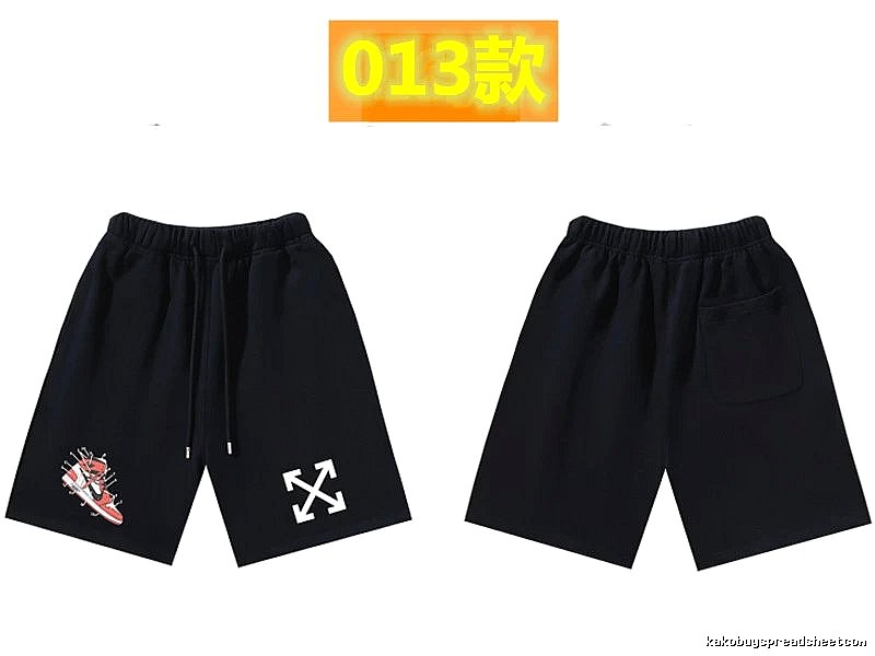 Off-White Style 013 Trendy Cool Black Shorts