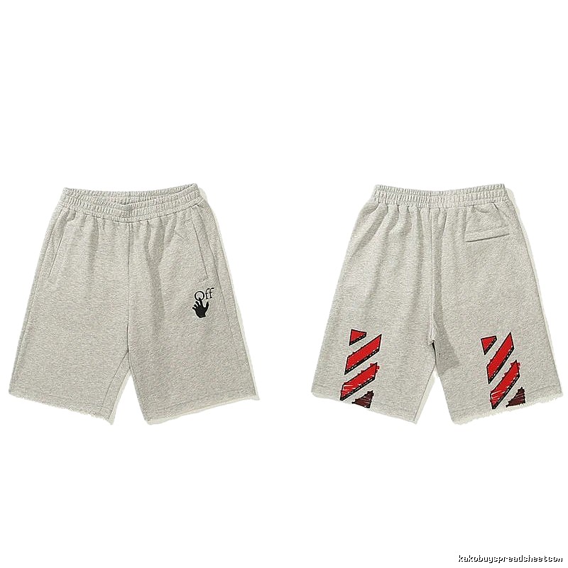 Off-White Style 102 Grey Trendy Brand Shorts