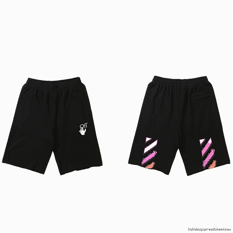 Off-White trendy and cool style black shorts