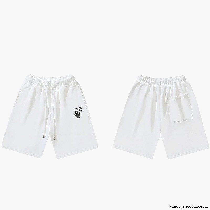 Off-White trendy brand style white shorts