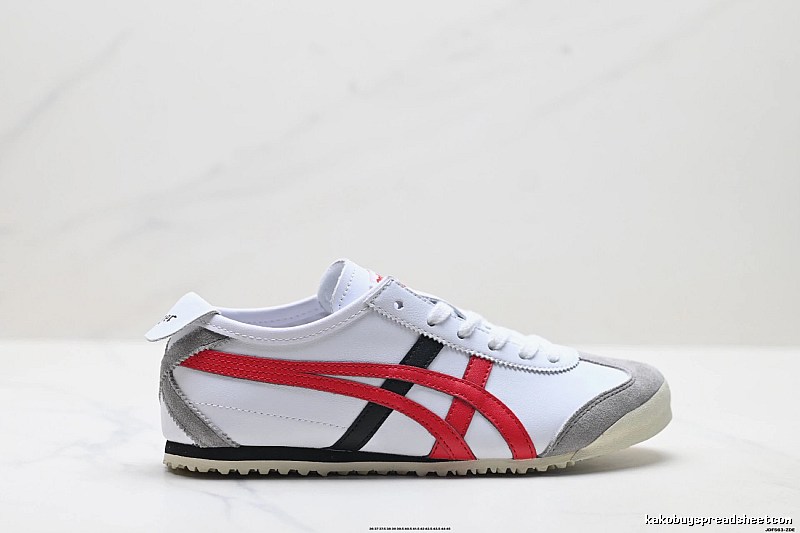 Onitsuka Tiger retro - style white and red sports shoes