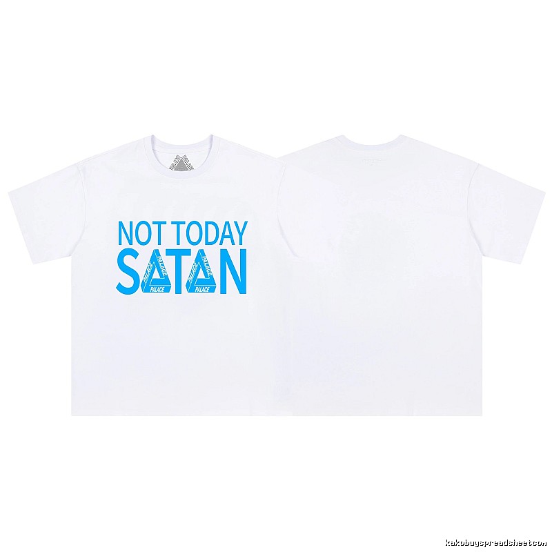 Palace Letter Print Street Style White Short-sleeve T-shirt