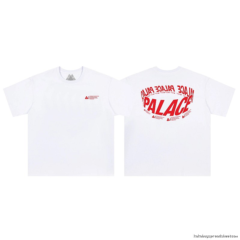Palace Letter Printed Street Style White Short-sleeved T-shirt