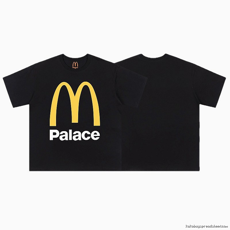 Palace x McDonald's Street Style Black T-Shirt