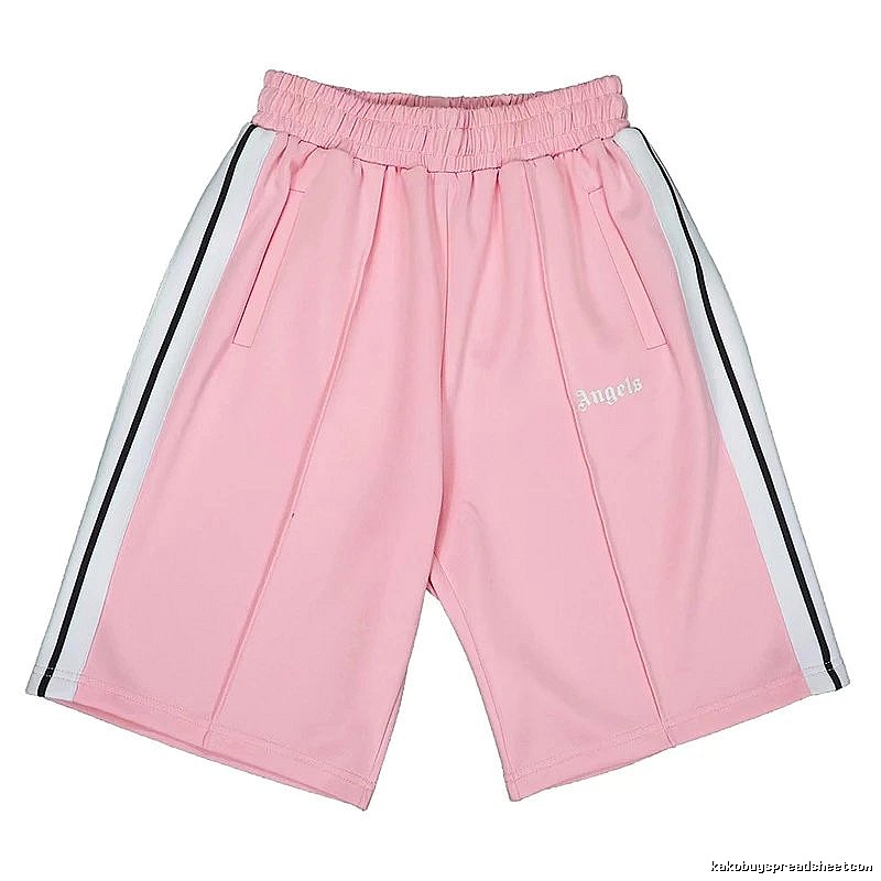 Palm Angels Monogram Track shorts Black Side Stripe for Layered Styling