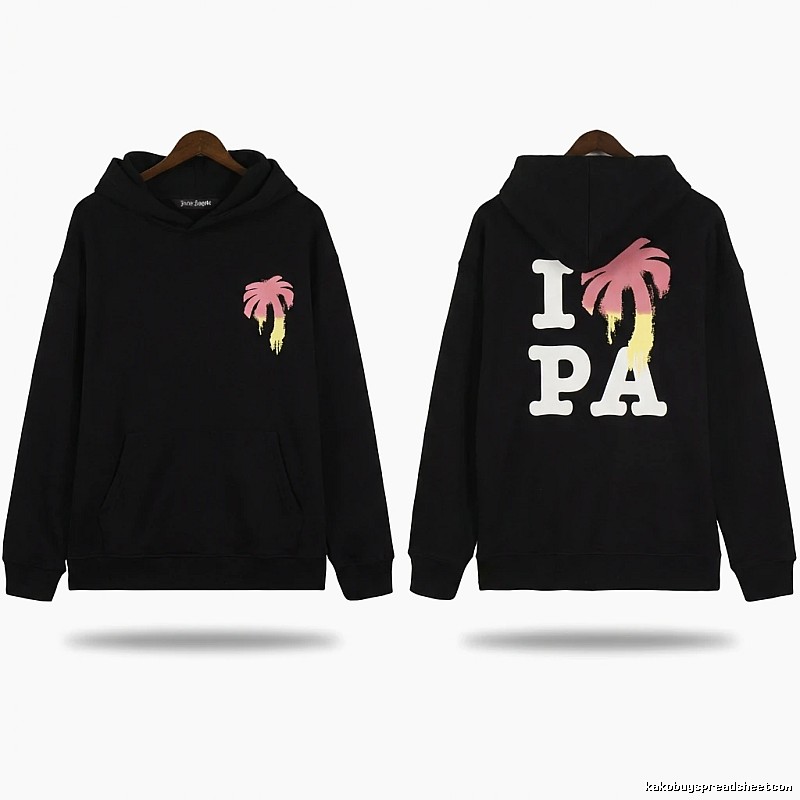 Palm Angels Palm Tree Trendy Brand Black Sweatshirt
