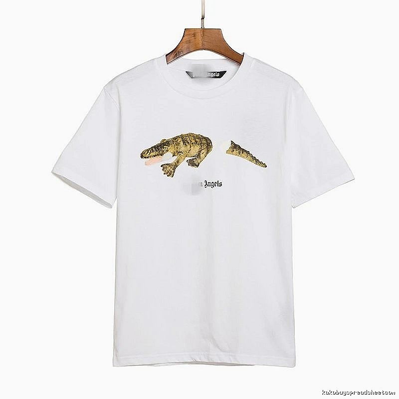 Palm Angels Streetwear Bear graphic T-shirt White Colorful Bear with Practical Shape