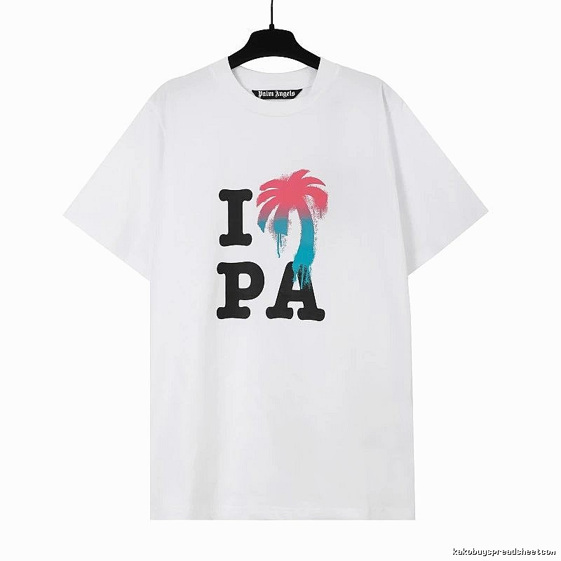 Palm Angels Weekend Logo T-shirt White Palm Tree for Weekend Wear