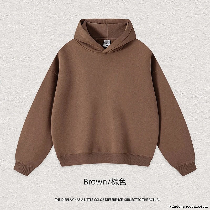 Patterned Blank pullover hoodie Black Minimal A with Polished Detail