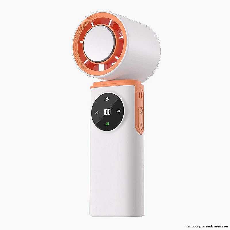 Portable Handheld Cooling Fan For Portable Airflow White Ice-compress Version