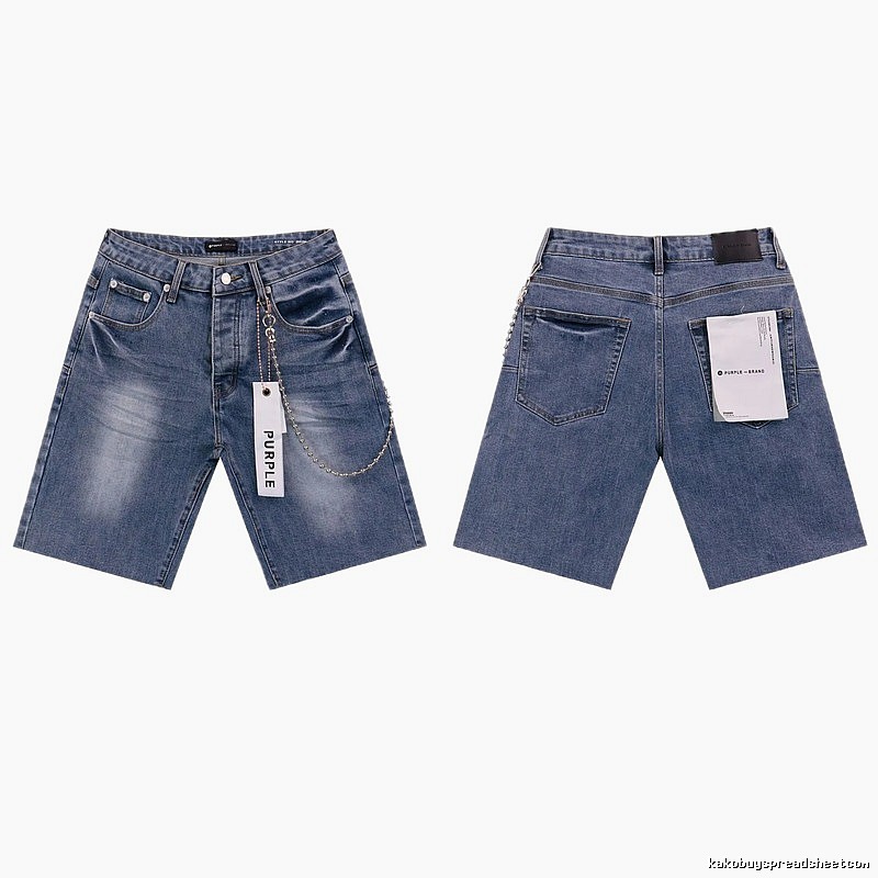 PurpleGodspeed Street Style Light Blue Denim Shorts