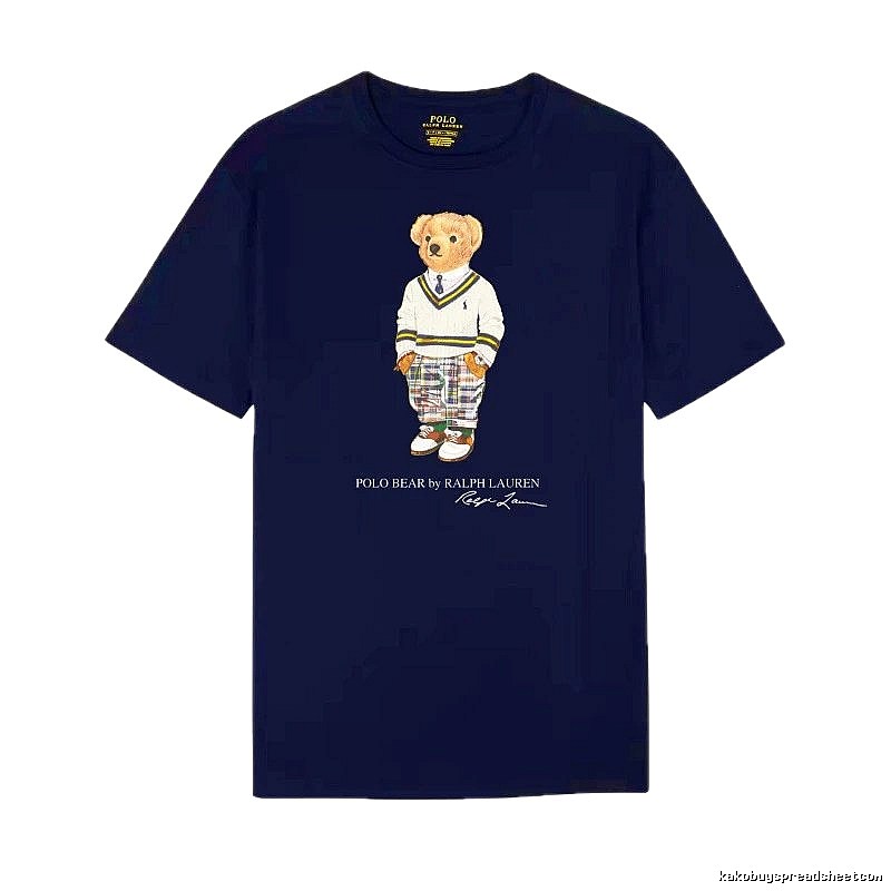 Ralph Lauren Bear Trend Brand Sapphire Blue T-shirt