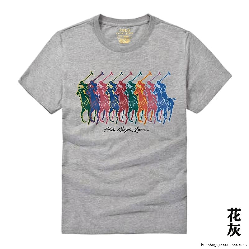 Ralph Lauren heathered grey polo-style T-shirt