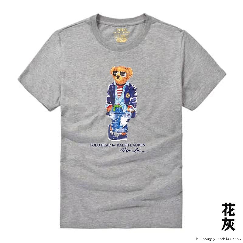 Ralph Lauren Polo Bear trendy brand heather grey T-shirt