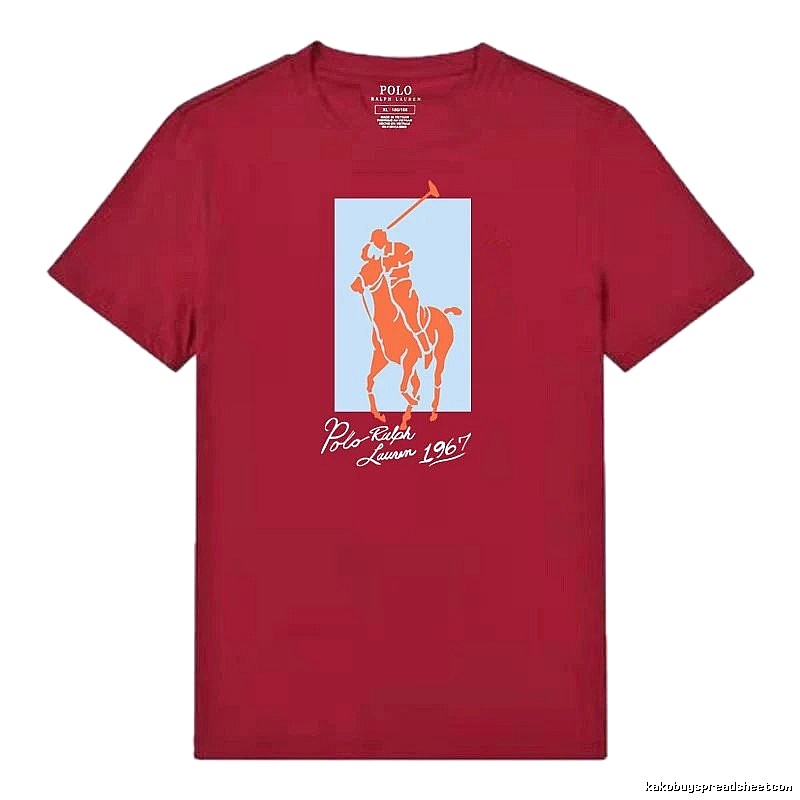 Ralph Lauren Polo Burgundy Trendy T-shirt