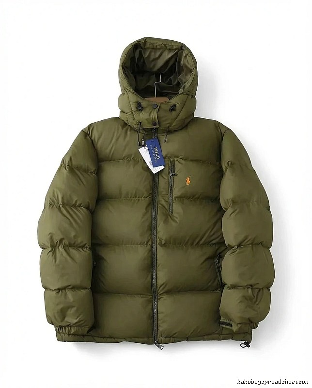 Ralph Lauren Polo Military Green Trendy Down Jacket