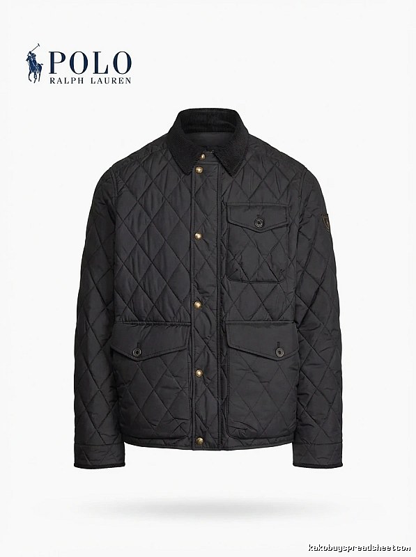 Ralph Lauren Polo Series Black Quilted Cotton Jacket