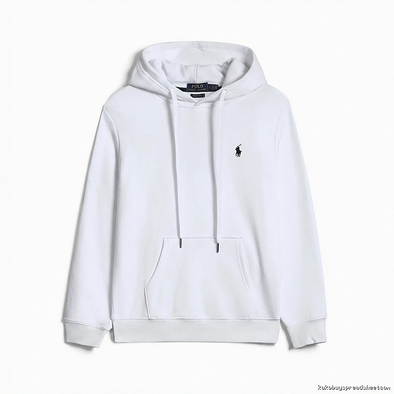 Ralph Lauren Polo white hooded sweatshirt