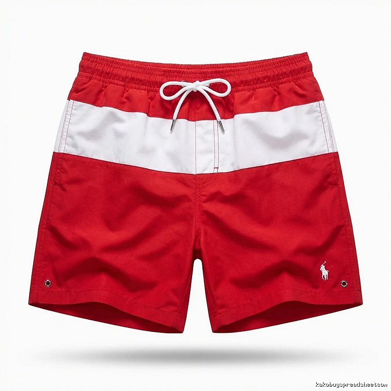 Ralph Lauren red and white color - block shorts
