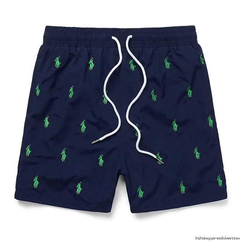 Ralph Lauren retro-style dark blue shorts