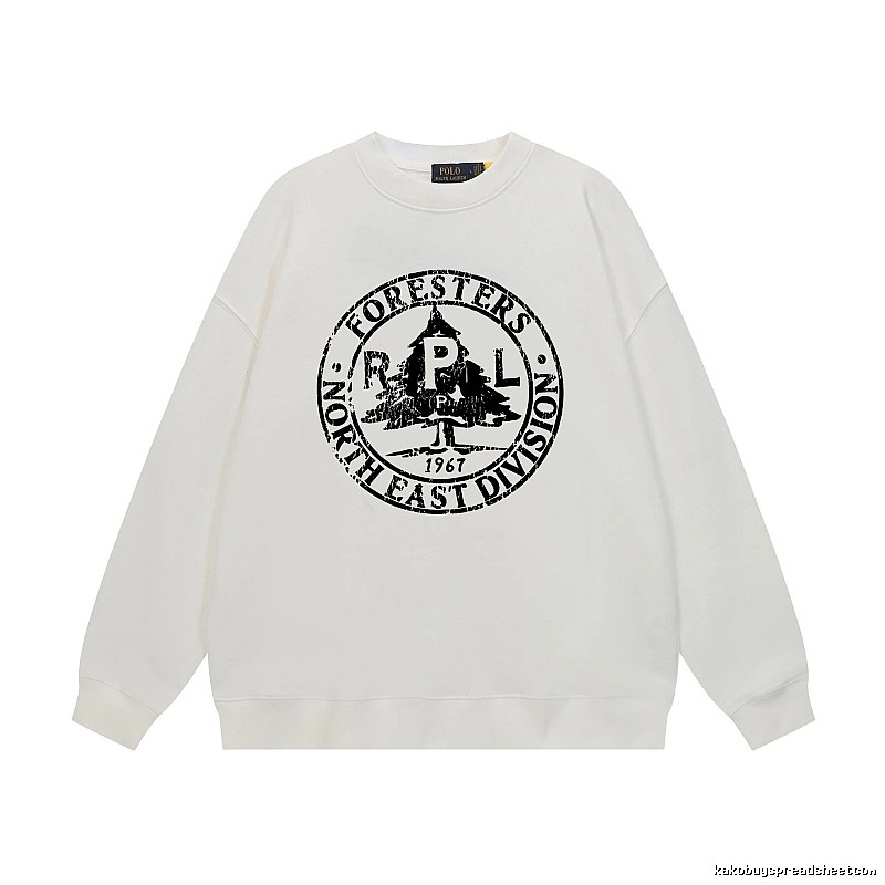 Ralph Lauren retro-style white sweatshirt