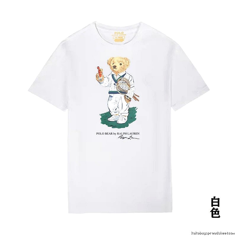 Ralph Lauren Teddy Bear Series White T-shirt