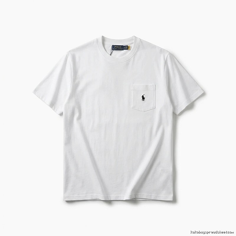 Ralph Lauren's classic and simple style white T-shirt