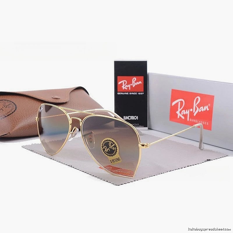 Ray-Ban Premium Style Aviator sunglasses Gold Tone Sunglasses for Resort Outfits