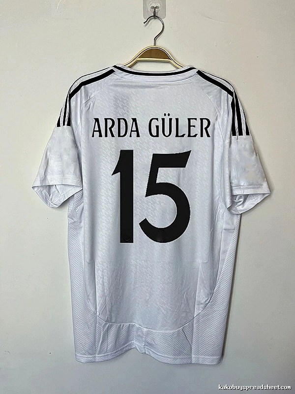 Real Madrid Relaxed Bellingham #5 soccer jersey White Real Madrid with Designer-Inspired Detail