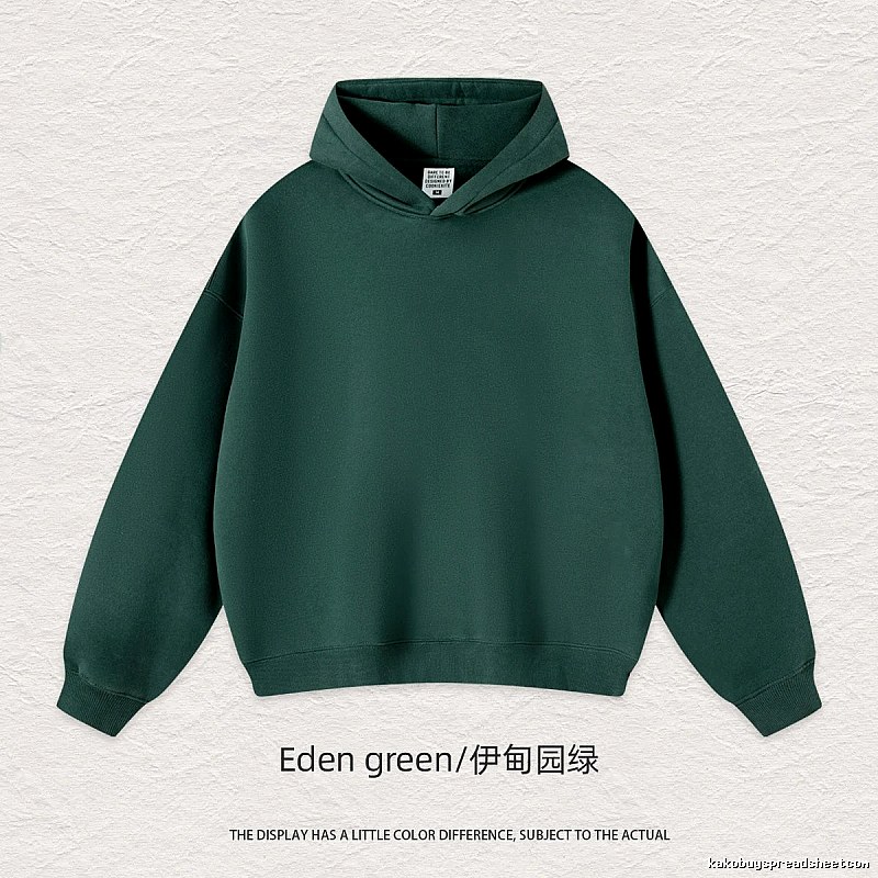 Relaxed Blank pullover hoodie Black Minimal A with Designer-Inspired Detail
