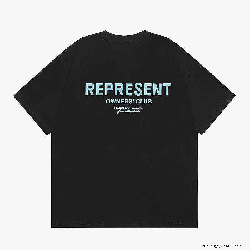 Represent Black Style 868 Owners Club T-Shirt Daily Styling Logo