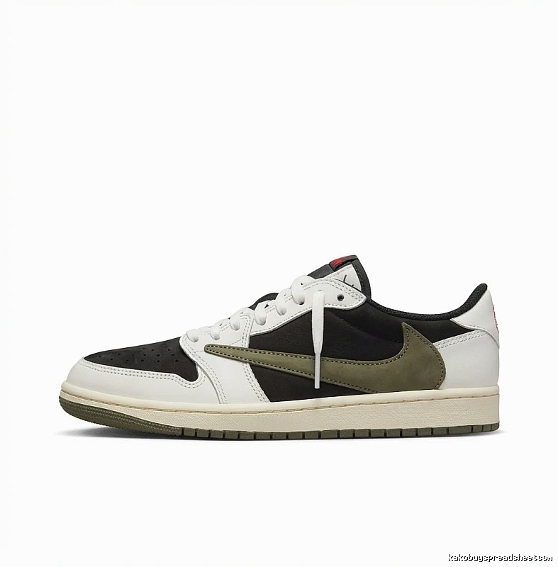 Retro black and white Jordan AJ1 sports shoes