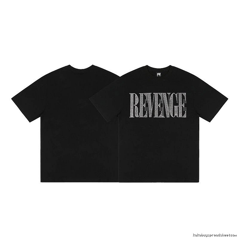 Revenge Black Skull Graphic T-Shirt Soft Neutral