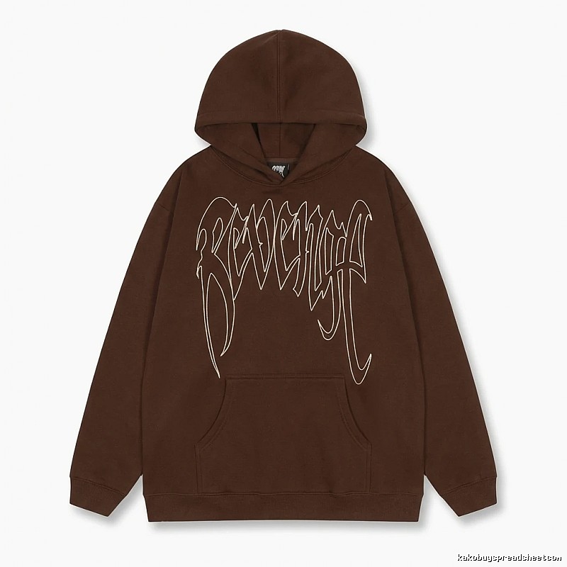 Revenge Gothic Style Dark Coffee Hoodie