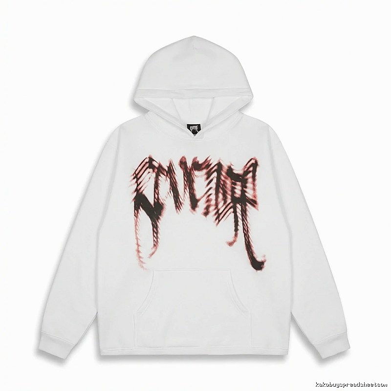 Revenge Gothic Style White Hoodie