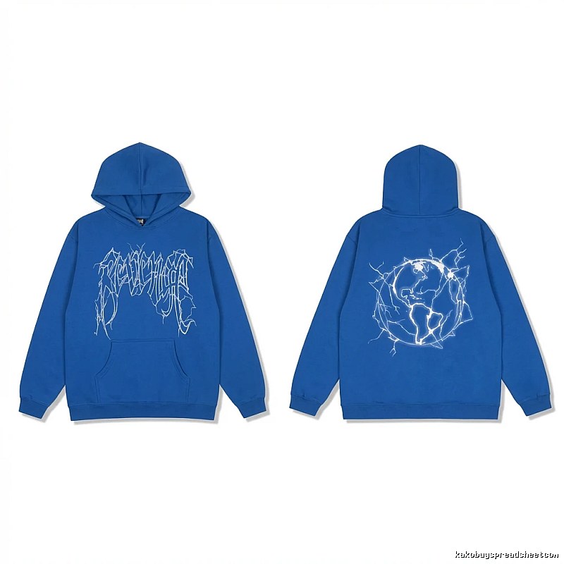 Revenge Lightning Wind Blue Hoodie