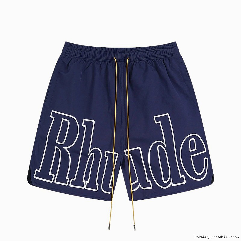 RHUDE Alphabet Wind Dark Blue Shorts