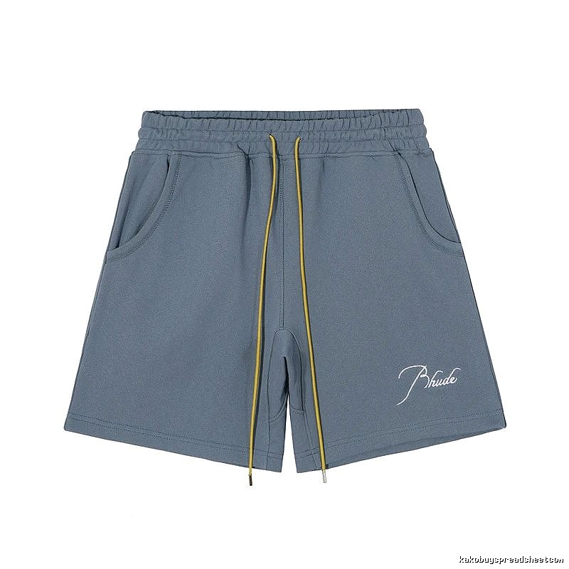 RHUDE casual style gray shorts