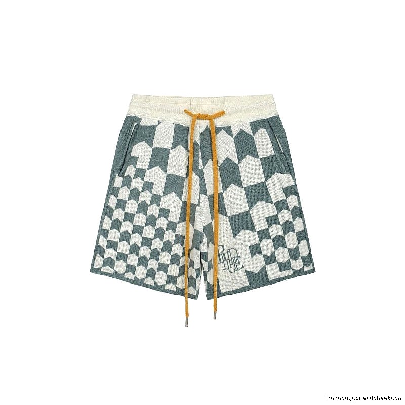 RHUDE Checkered Casual Shorts
