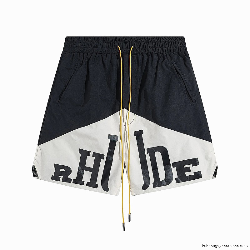 RHUDE Color-blocking Trendy Brand Shorts